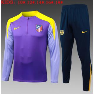 Chándal Atlético Madrid 2025/26 (Purple - Black Half Zipper) - NIÑOS